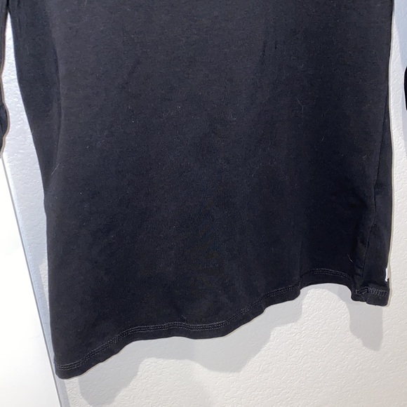 EUC Adorable Essentials Boutique Black Solid Tulip Sleeve Top Shirt Teen Tween - Picture 2 of 5